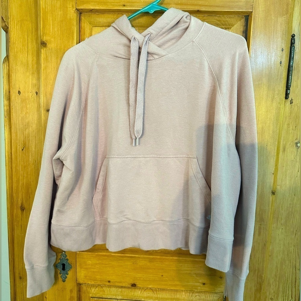 JoyLab Pale Pink Oversized XL Hoodie - Slightly Cropped, Extra Soft
